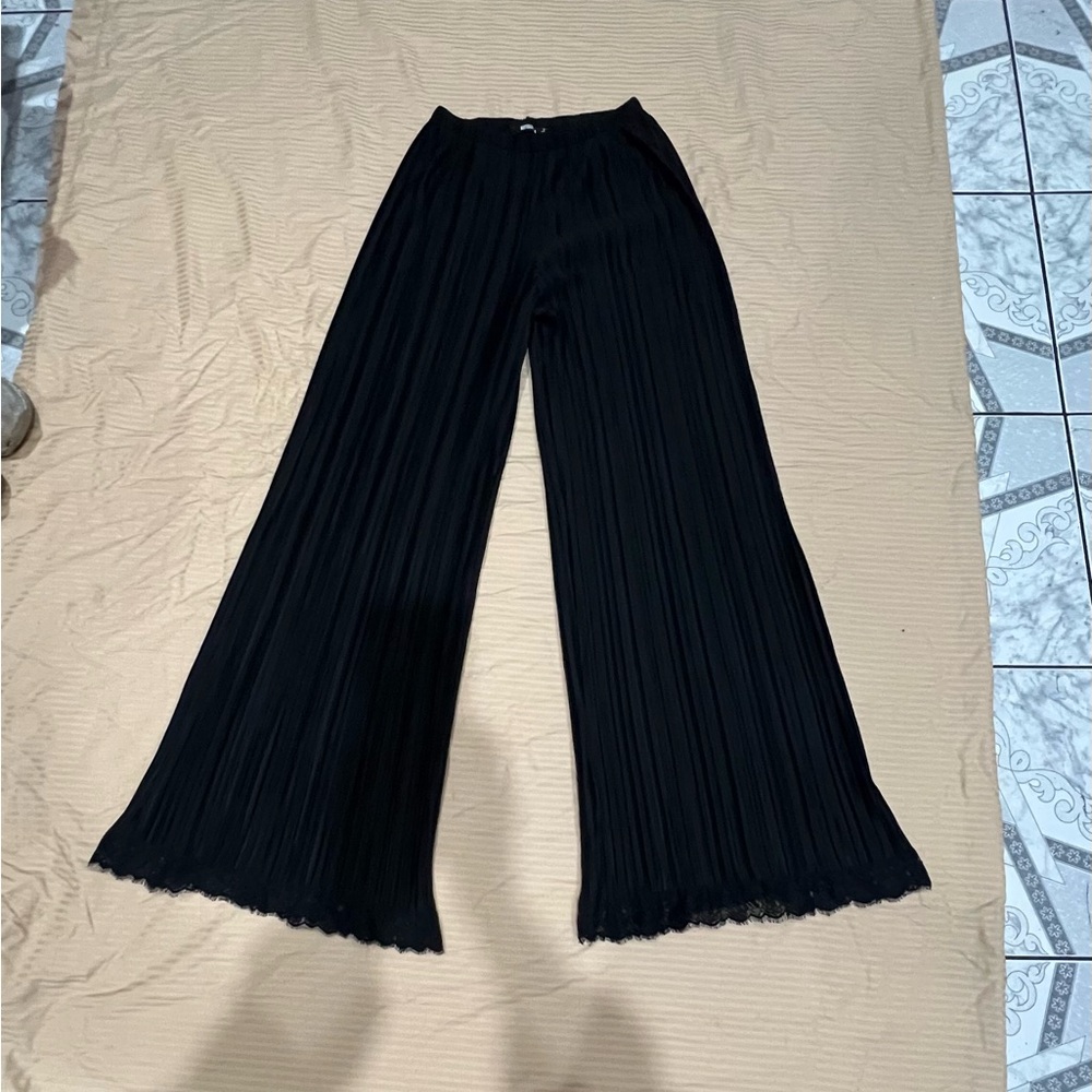 Missguided Black Pleated Trousers Womens pants onesize